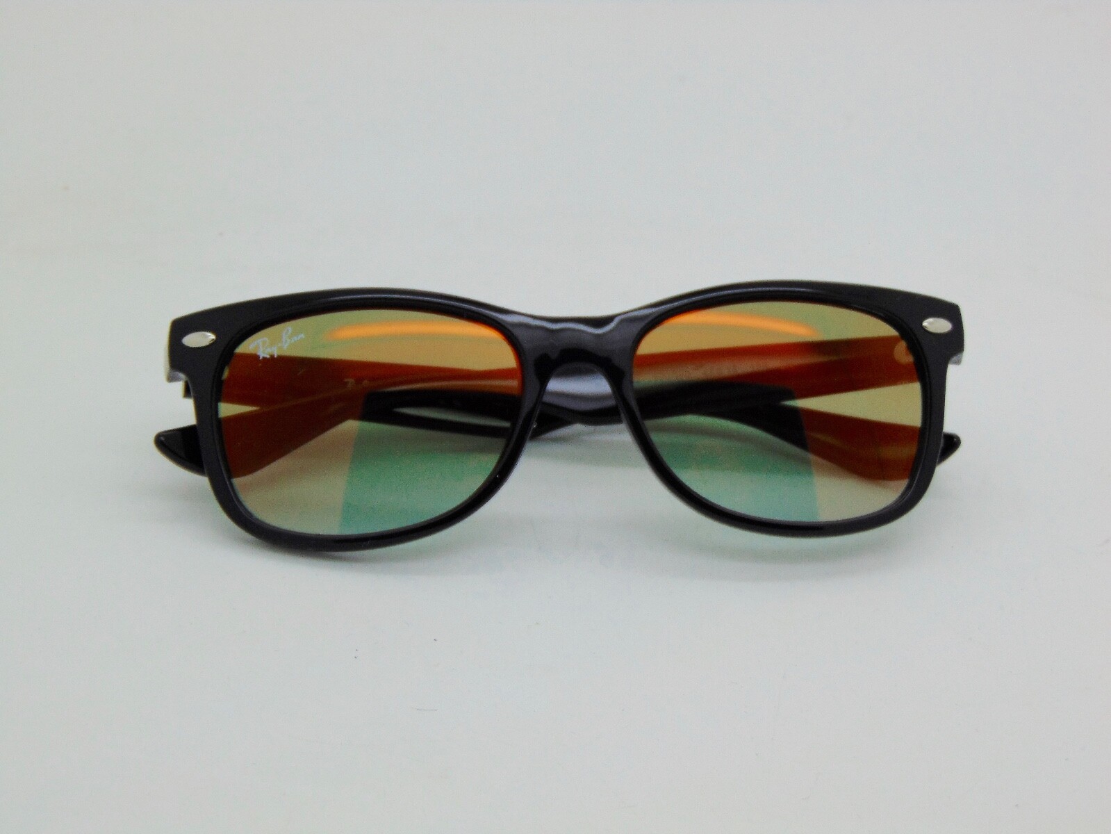 Ray Ban Jr. RJ 9052S 100/W0 New Wayfarer Black Mirrored Kids Sunglasses