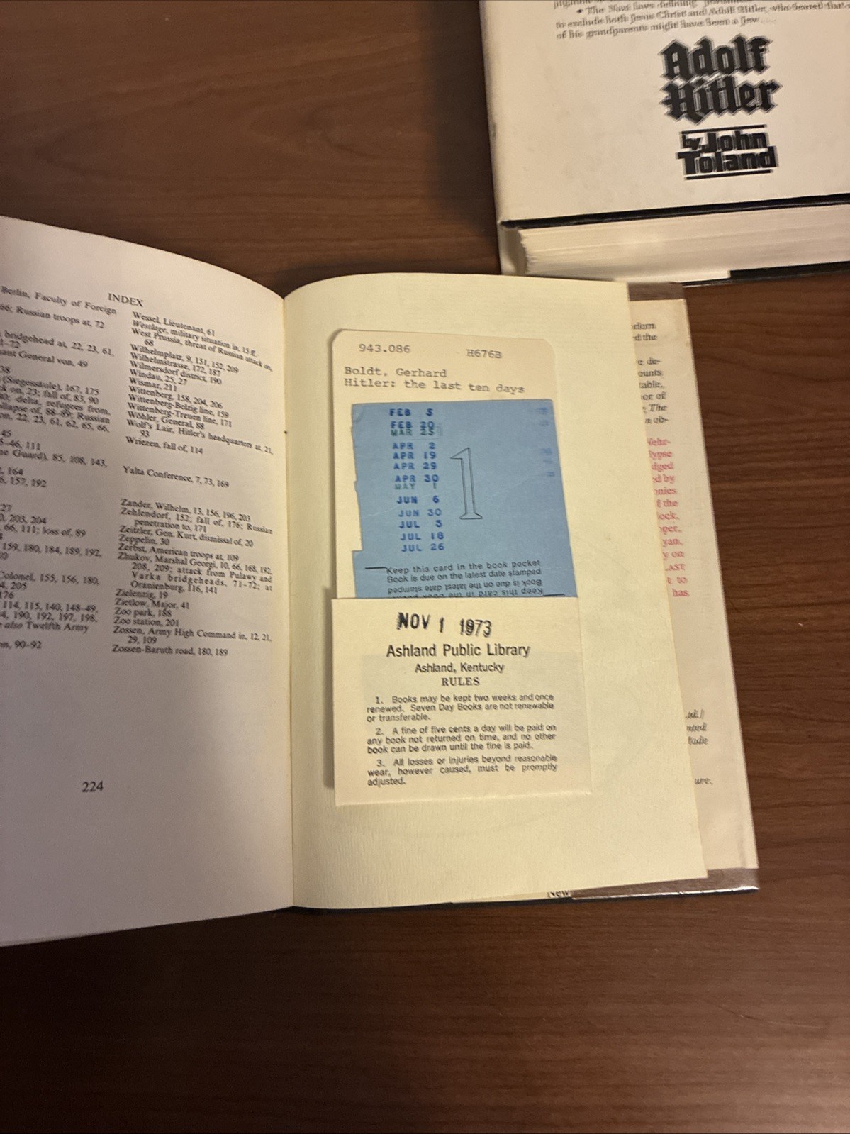 Adolf Hitler Books Plus Newspaper Clipping