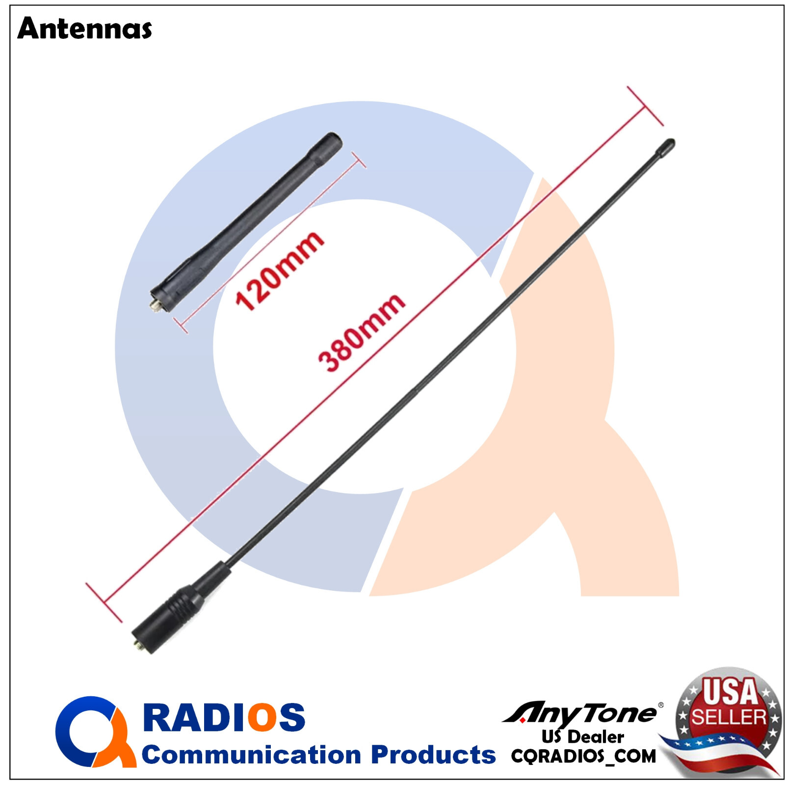 Anytone AT-D168UV Analog Digital DMR UHF VHF 2 way radio speaker mic extra batt