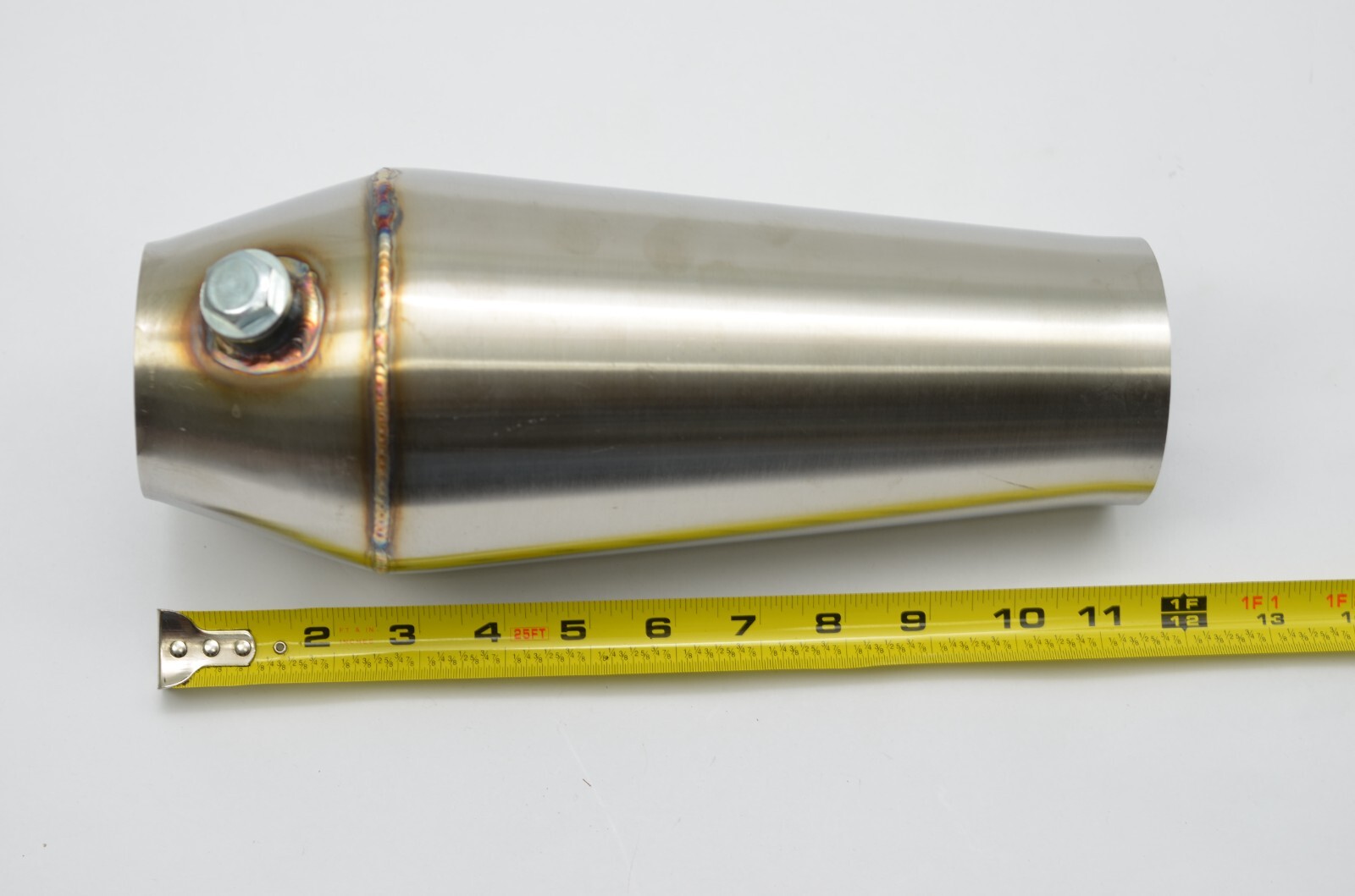 1320 Performance 3 inch megaphone Stainless Reverse Cone collector & o2 bung V1