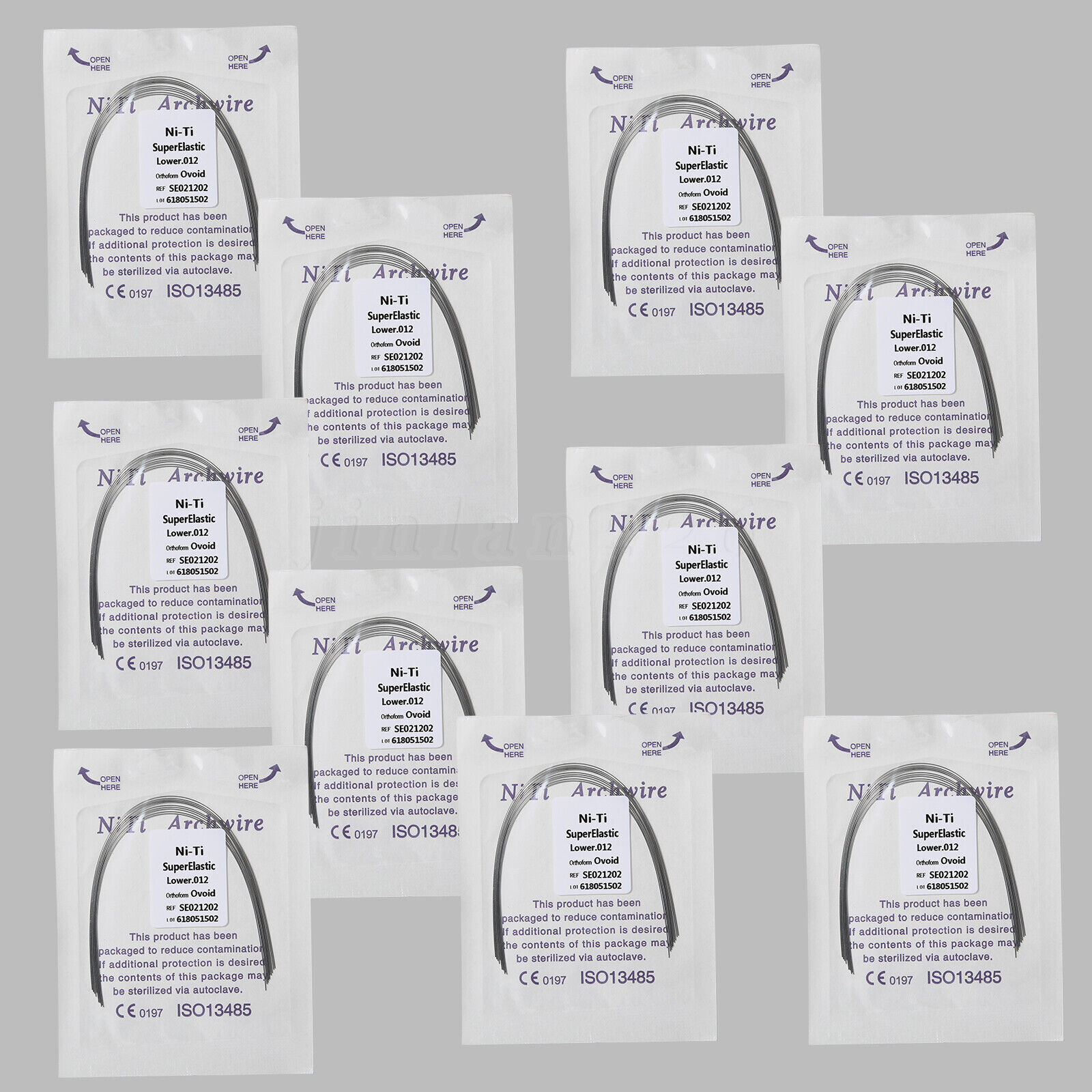 Arcos de Dental Ortodoncia Redondos Niti Arco de Alambre Su Arch Wire 0.99 USD