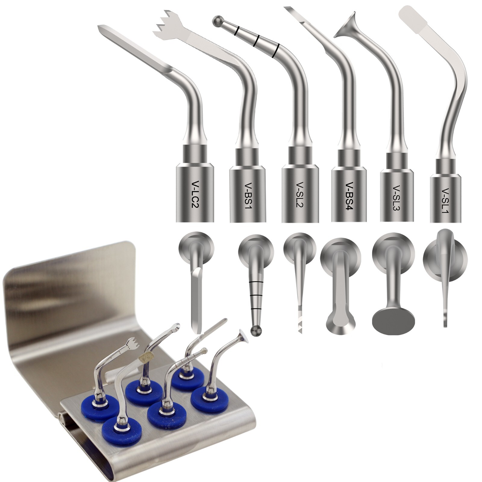 Dental Ultrasonic Piezo Surgery Tips Essential Kit Satelec Acteon Piezotome2Cube