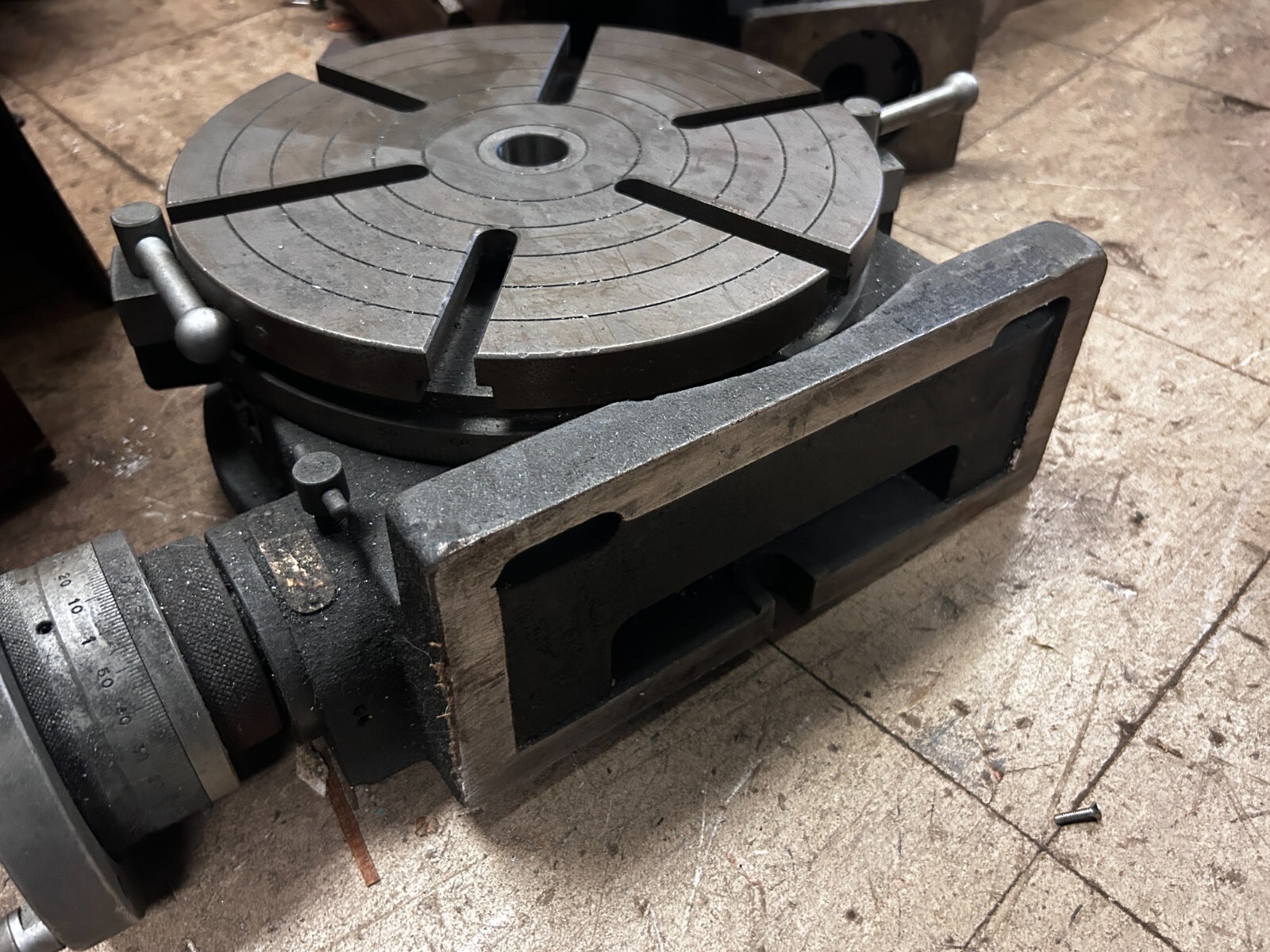 MACHINIST TOOL LATHE Vertex Horizontal - Verticle 12" Rotary Table Fixture