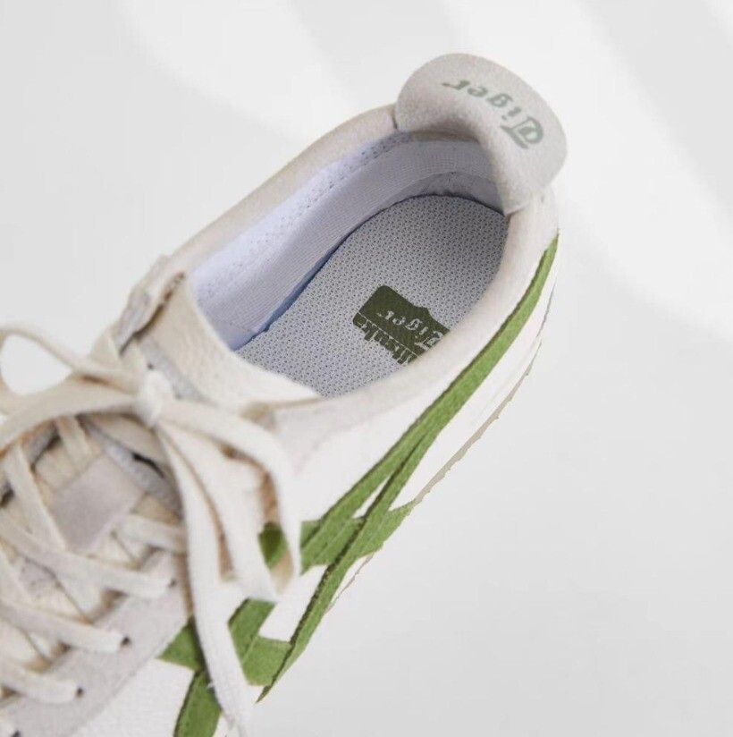 Classic Unisex Onitsuka Tiger MEXICO66 White Birch/Green Athletic Shoes Sneakers