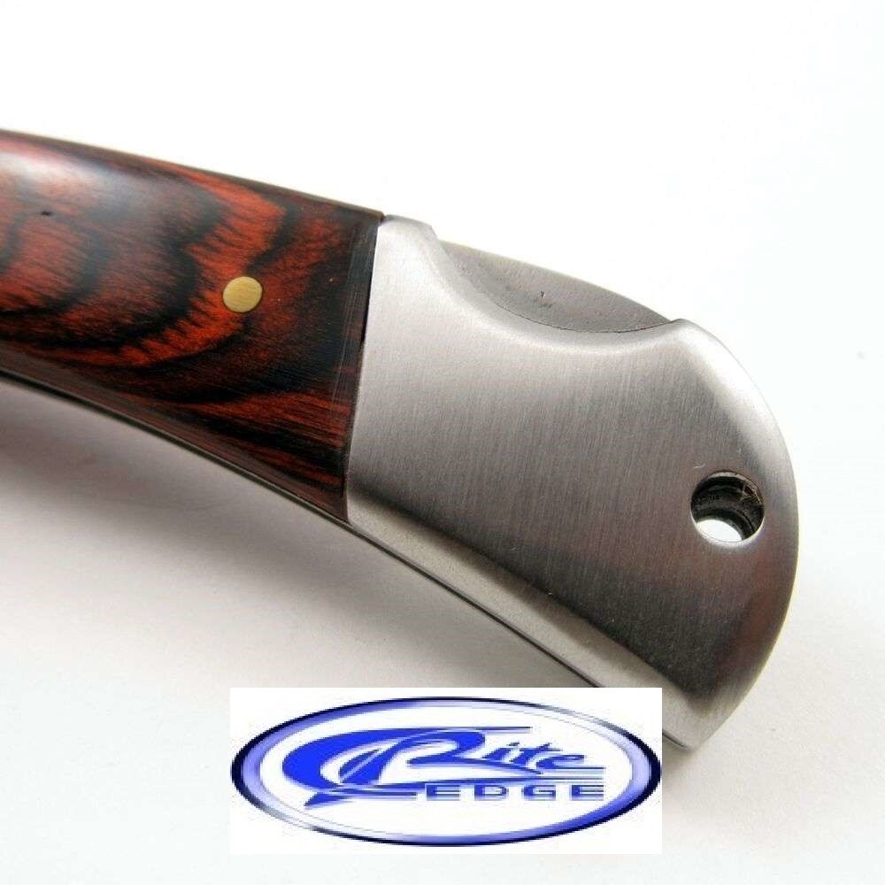 Large Classic 8-3/4" Lockback Folding Knife - Beautiful Rosewood Handles NEW 110