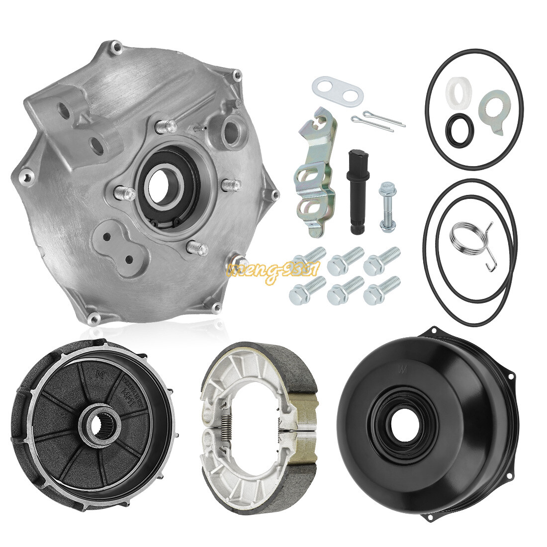 Rear Brake Drum Hub Plate Cover Bearing Seals for Honda Foreman 500 TRX500 14-19