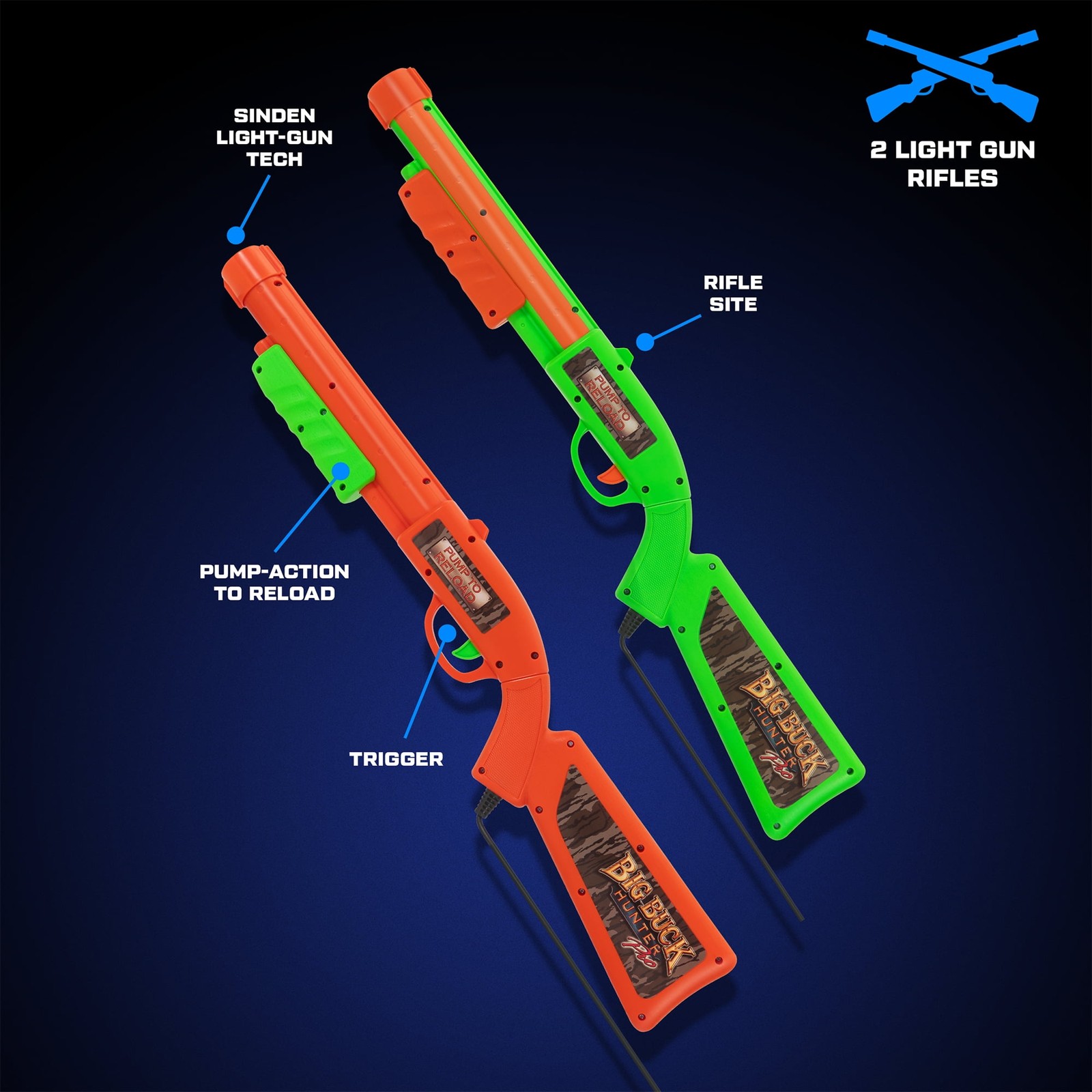 Big Buck Hunter Mossy Oak Deluxe Arcade Machine Full-Size Cabinet Multiplayer
