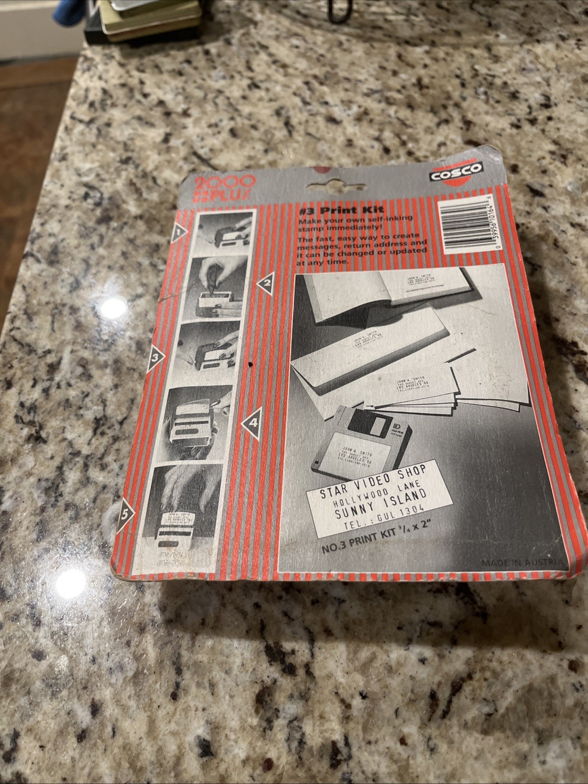 COSCO 2000 plus Make your own Self Inking Stamp. Brand New FREE SHIPPING