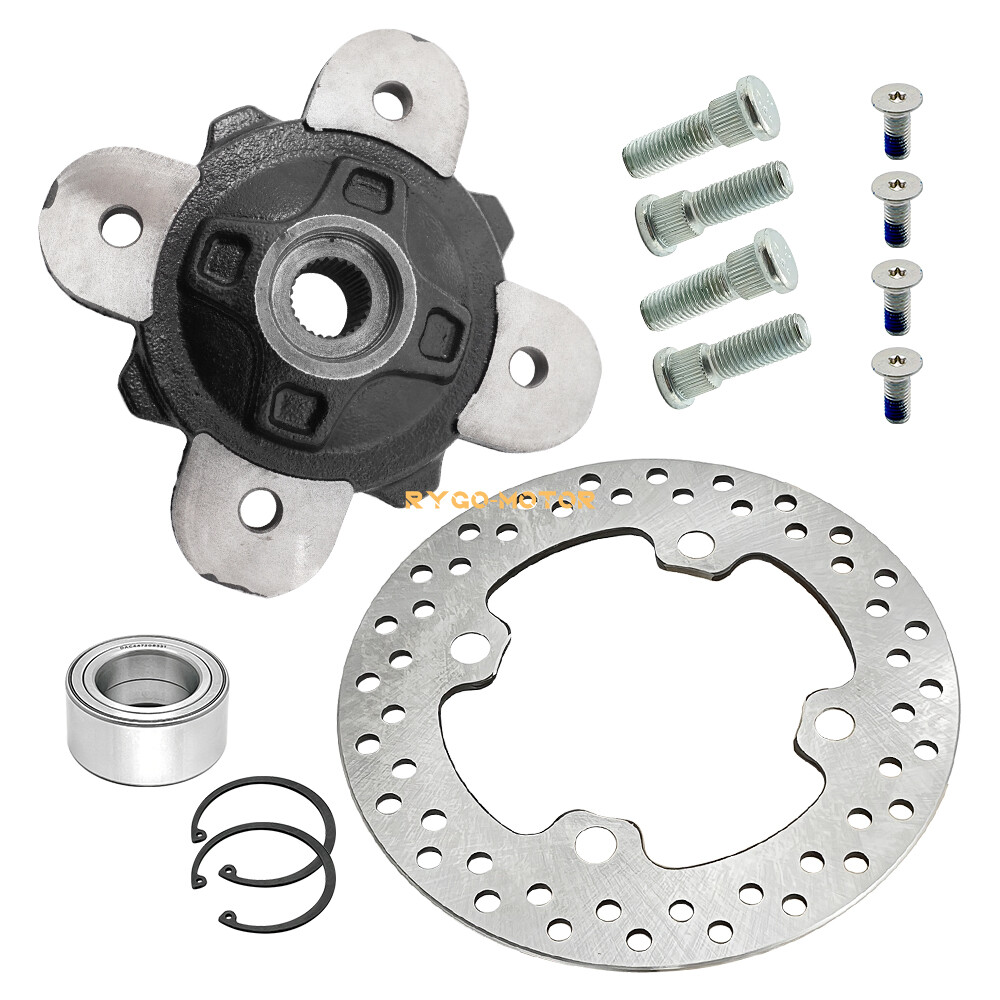 Front Wheel Hub Bearing Studs Brake Rotor for Polaris Ranger XP 900 2013-2019