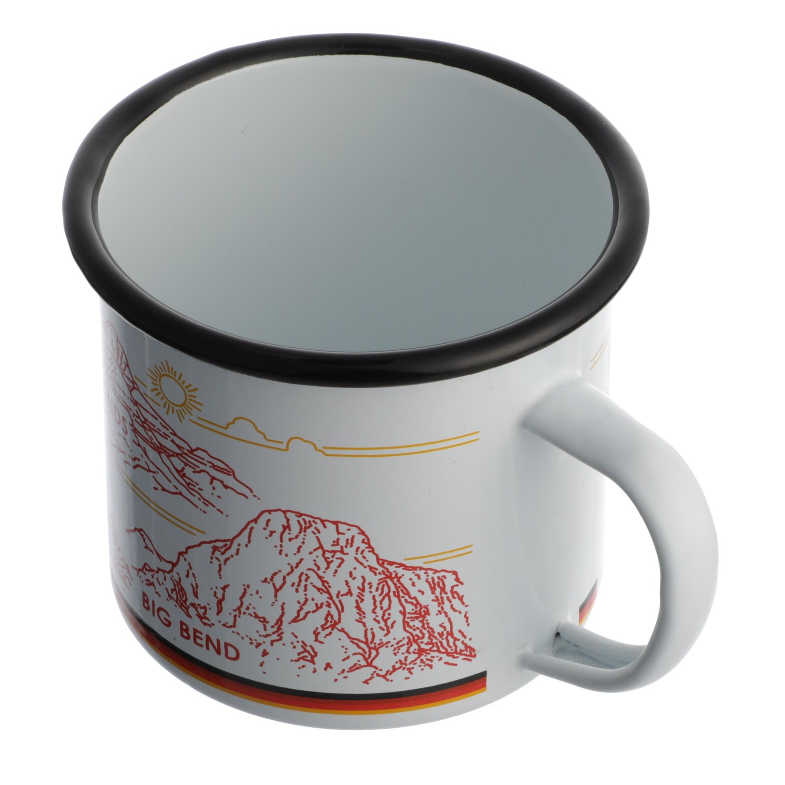 Ford Bronco Built Wild Mountain View Enamel Mug