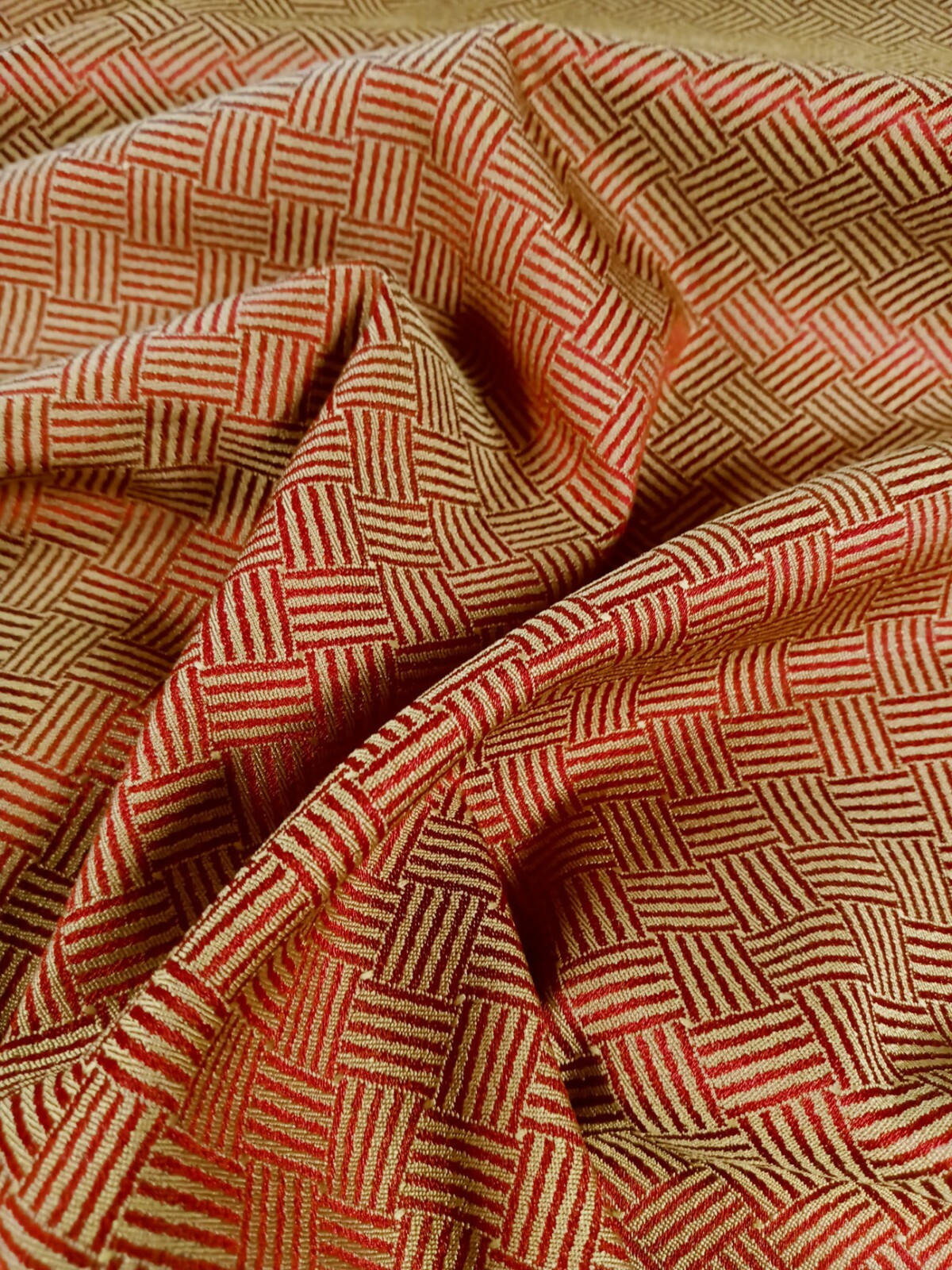 Vintage Gold Fabric for Speaker Grill Cloth - Antique Radio Grille Restoration