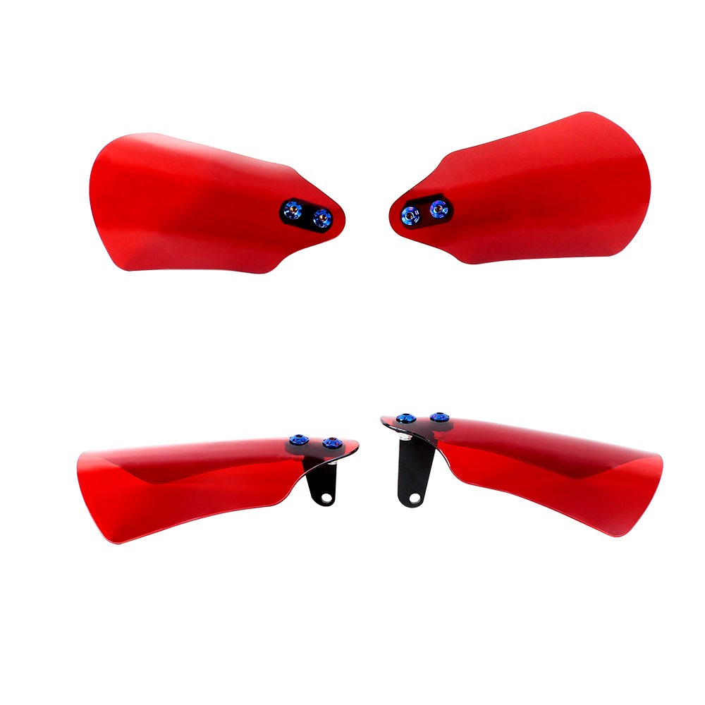 Red Acrylic Hand Grip Windshield Fit Harley Touring Street Glide Road King FLTRX