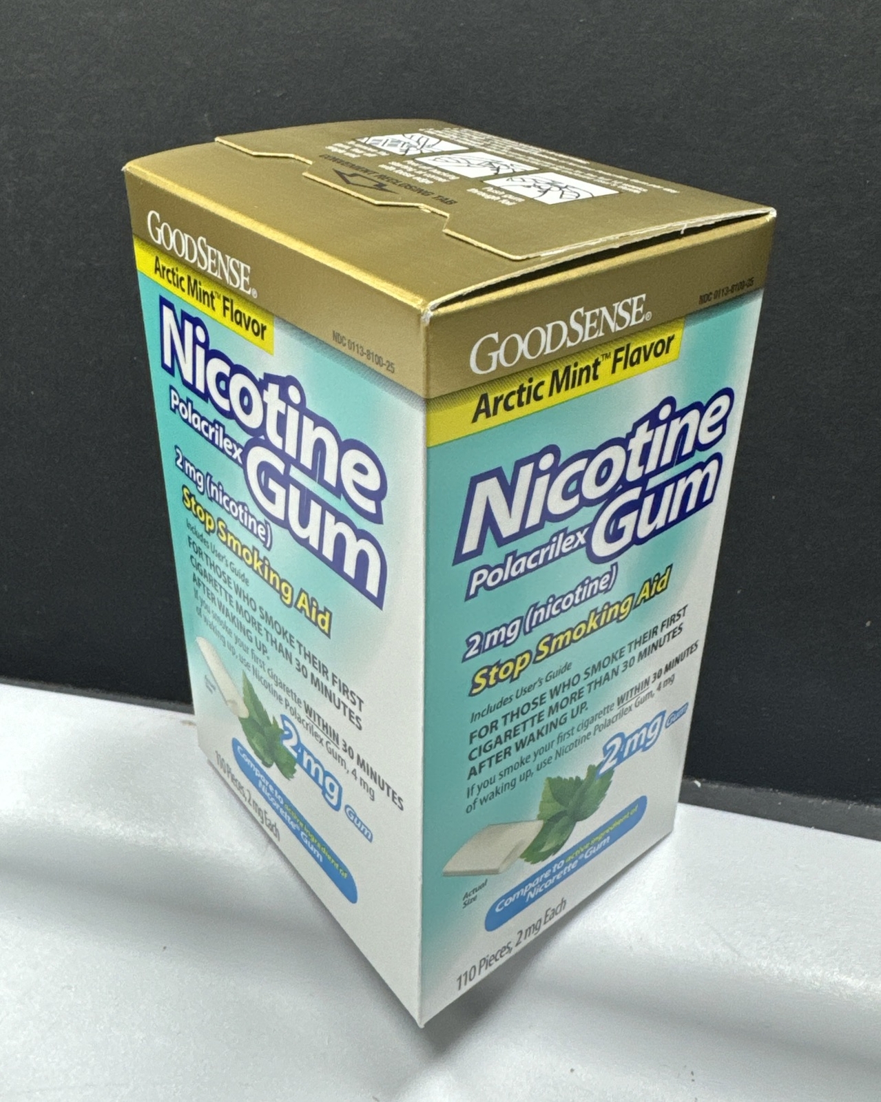 GoodSense Nicotine Gum • 2mg • Arctic Mint 110 Pieces • *Please See Date Photos