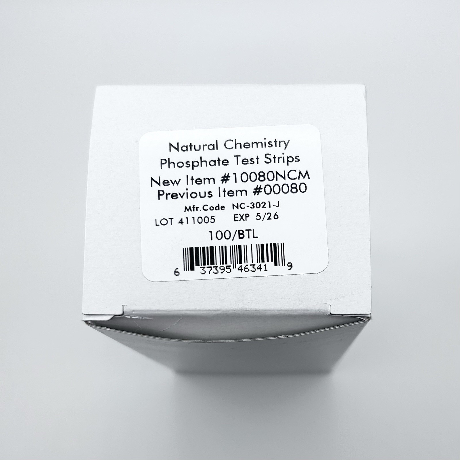 Natural Chemistry Phosphate Test 100 Strips Exp 5/26 (Model #10080NCM)