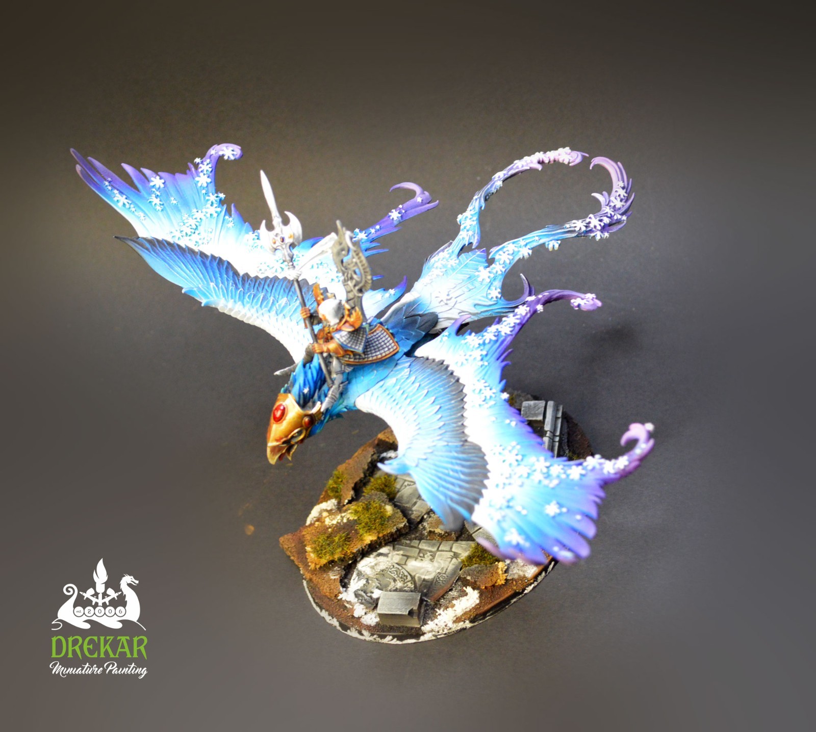 Frostheart Phoenix High elf old world ** COMMISSION ** painting