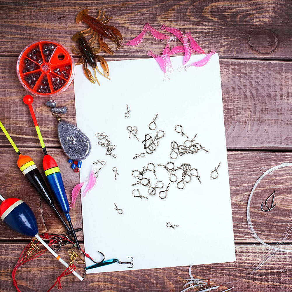 XS-XL No-Knot Snaps Fly Fishing Quick Change Connect for Flie Hook&Lures 50-200X