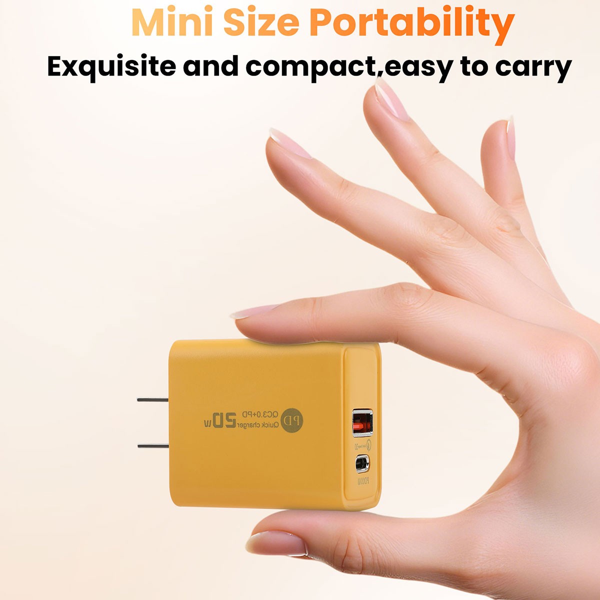 20W Fast Charger Block USB+Type C Wall Power Adapter For iPhone 16e 15 14 13