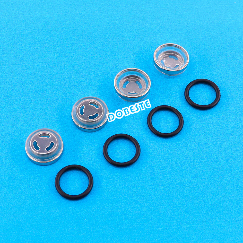 4x 18mm Motorcycle Bike Brake Master Cylinder Reservoir Sight Glass Len Gasket