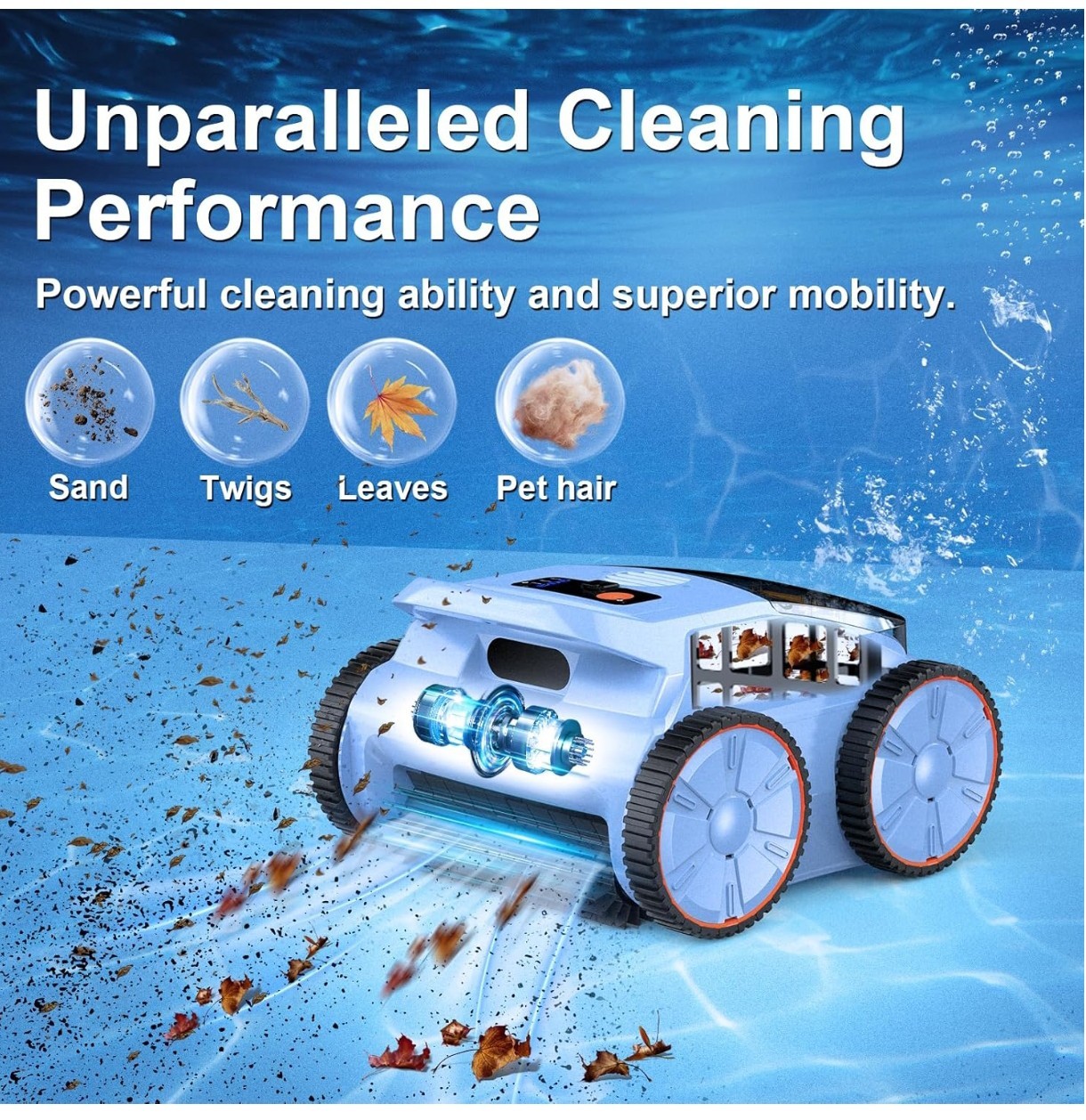SEAUTO SAT 20 Cordless Robotic Pool Vacuum Cleaner FACTORY TESTED INSPECTED
