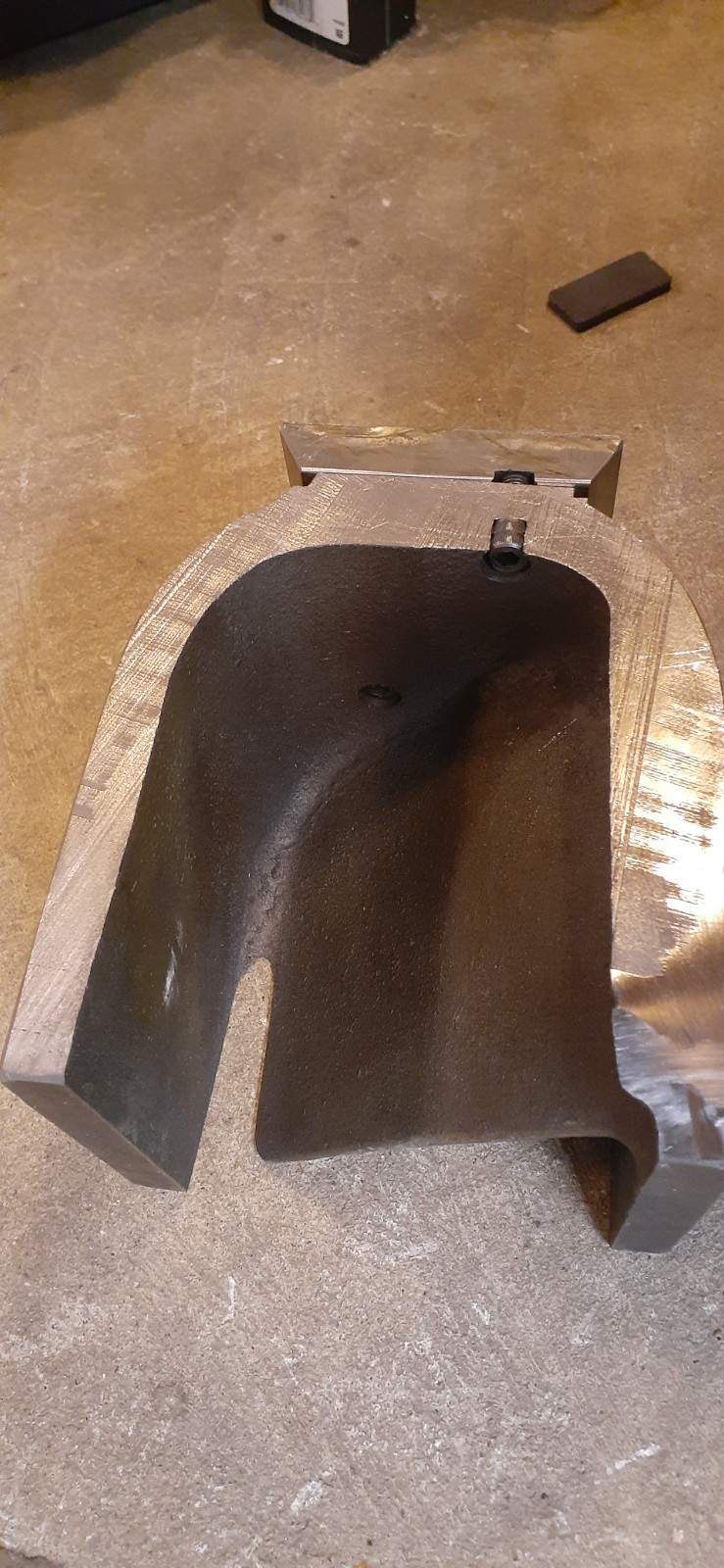 HARDINGE DV-59-3-1/2" DOVETAIL BED SLIDE With CAST IRON BED CUT TO 4-3/4" Long