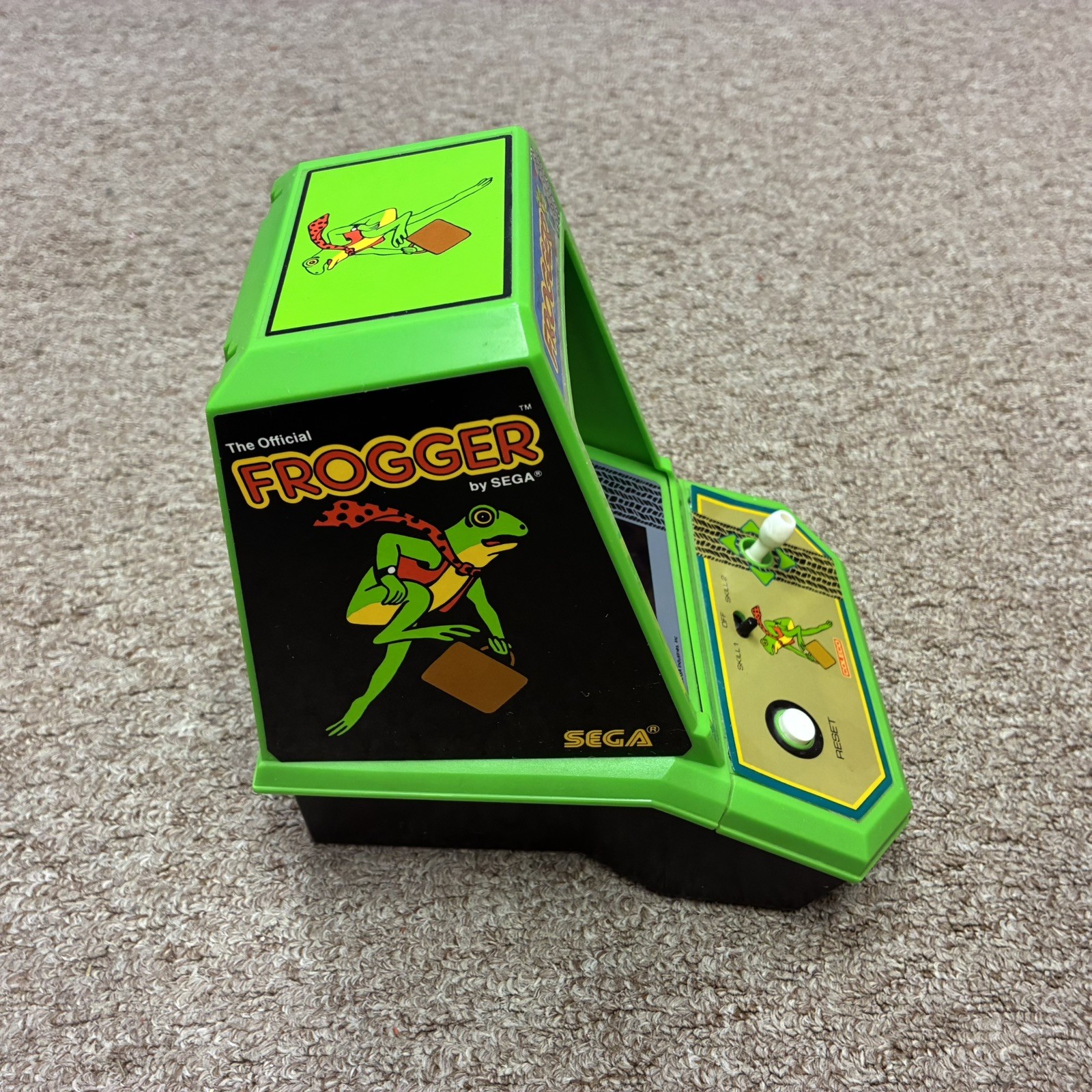 Vintage Coleco Frogger Tabletop Mini Arcade Game 1982 SEGA, Working Condition