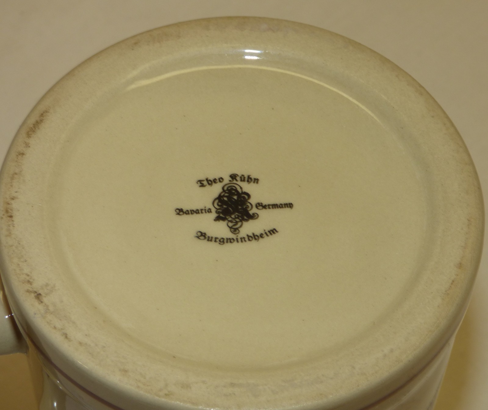 Vintage Theo Kuhn Beer Stein Mug w/ Bremen Town Musicians Bremer Stadtmusikanten