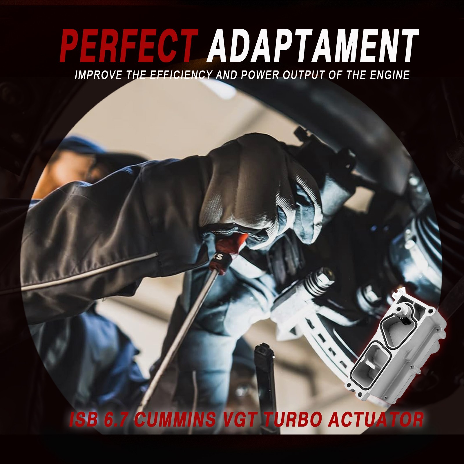 Turbo Actuator Fits 13-2018 Ram 2500 3500 Cummins 6.7L Diesel HE300VG 68445522AA