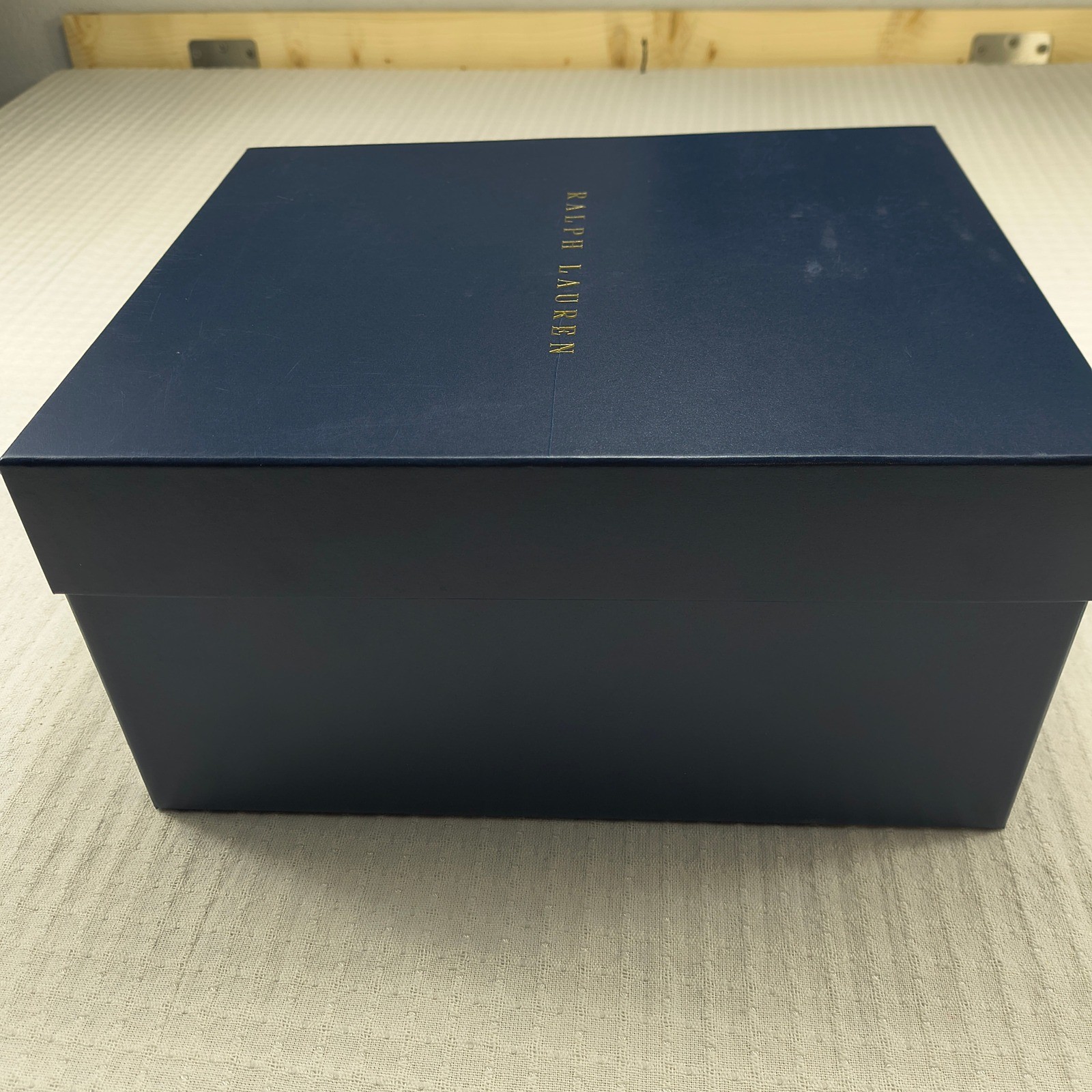 Ralph Lauren Hudson Plaid Crystal Decanter and 2 Glasses Gift Set