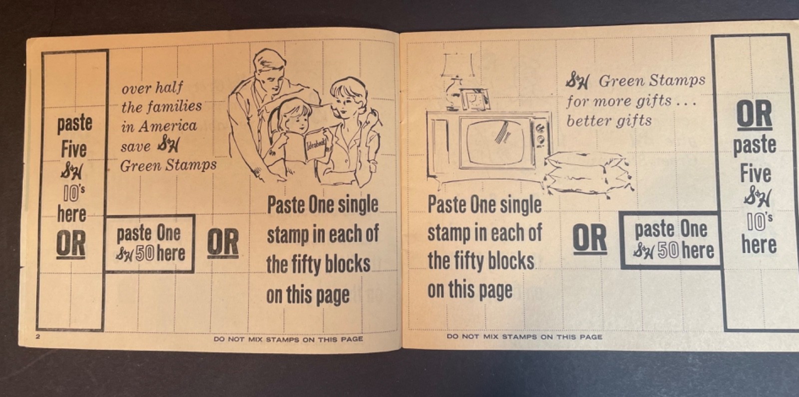 Vintage Lot S & H Green Stamps and 3 Savers Books 1960s