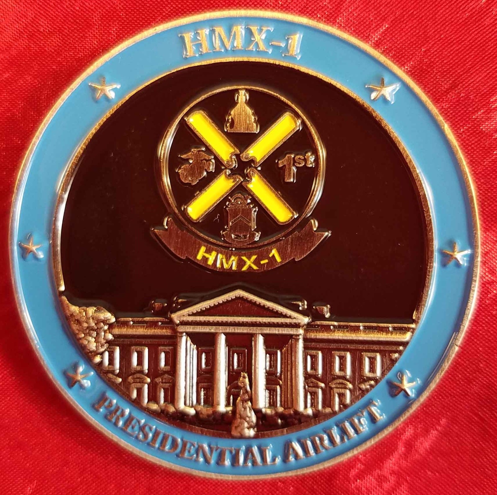 Marine one HMX-1 Presidential Airlift Challenge coin Original unique OCPM 26