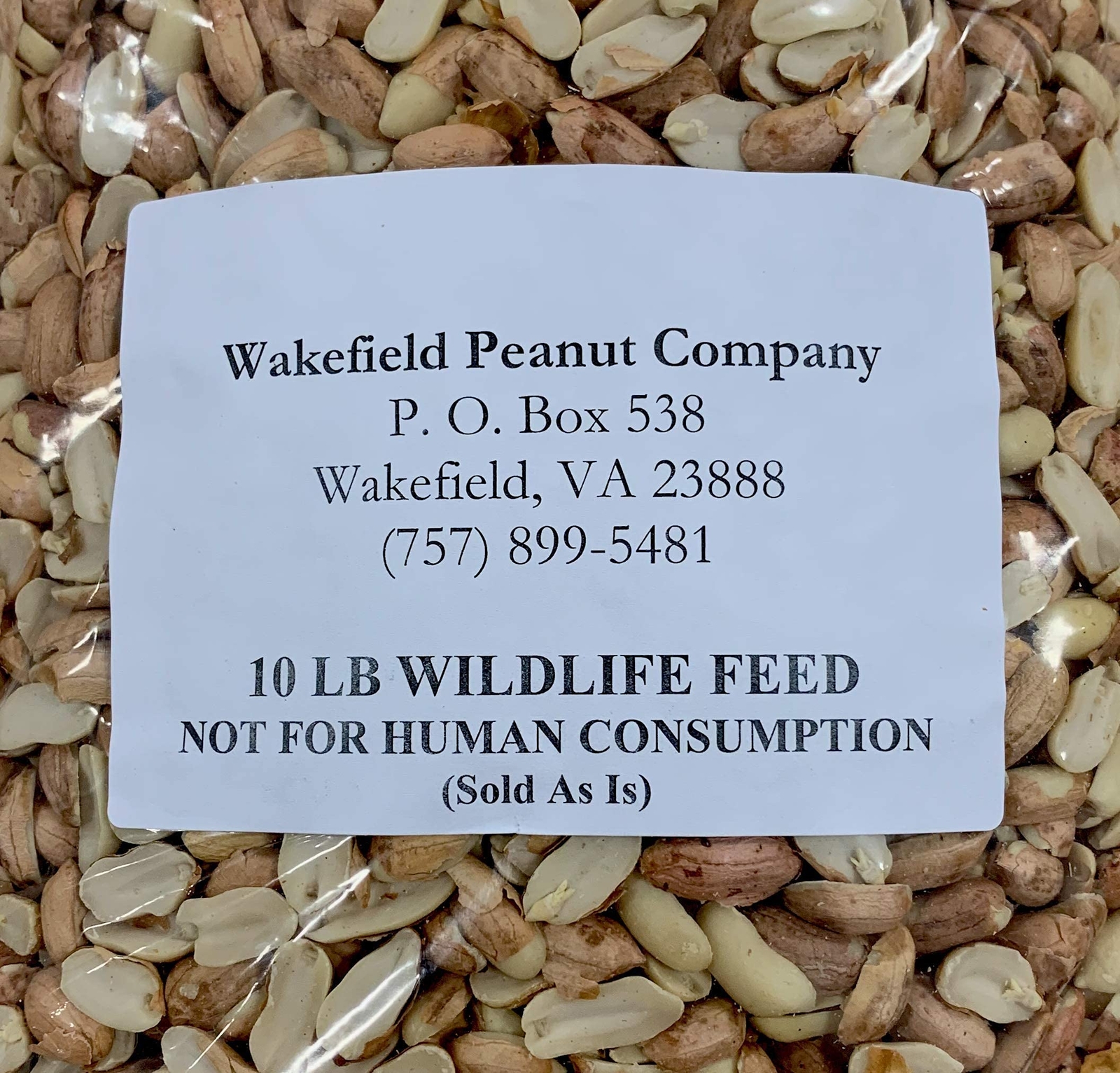 Wakefield Virginia Peanuts Animal Grade Raw Wildlife Peanuts (50 LBS)