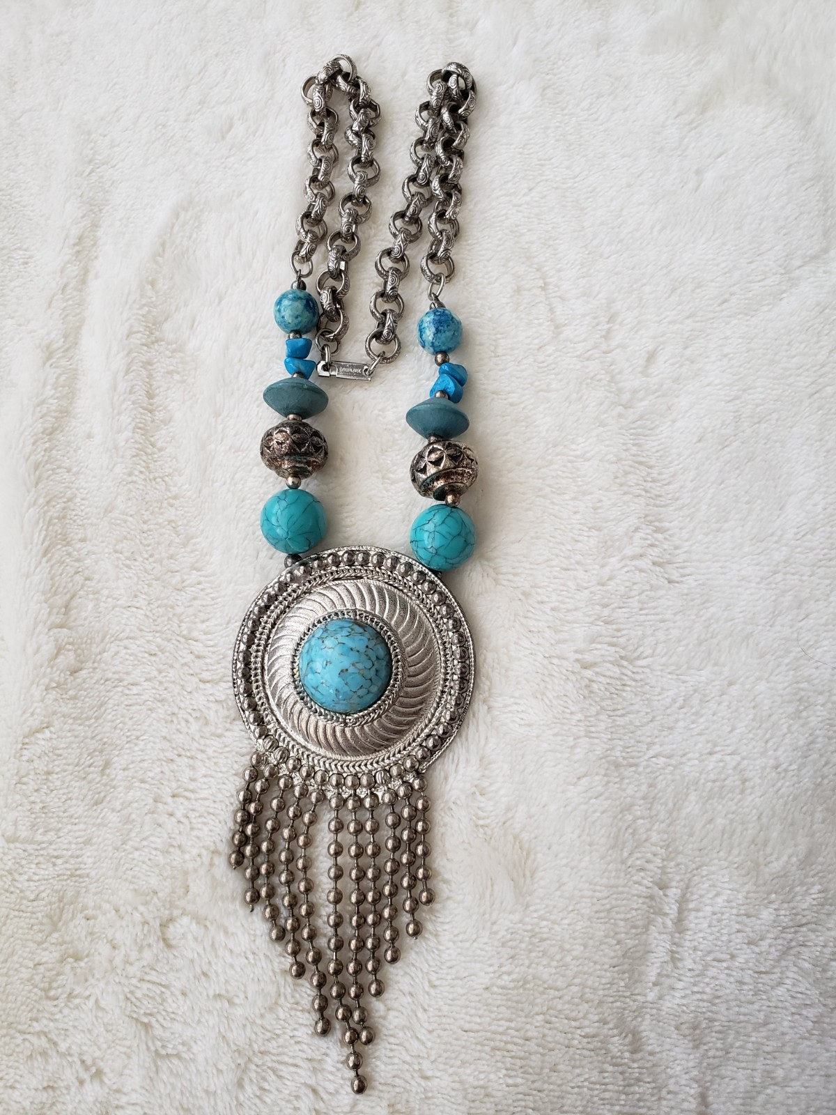 Southwest jewelry lot Sterling Brass Turquoise etc Singed J King DTR Deplause&