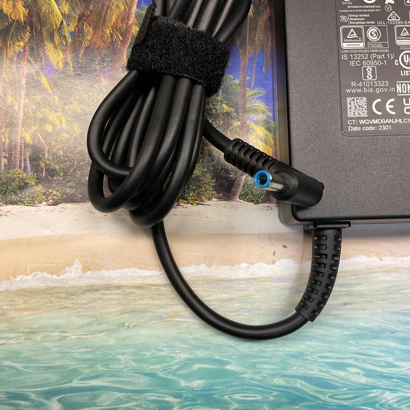 LOT OF 5 Genuine HP 120W Blue Tip AC Adapter 19.5V 6.15A TPN-CA28 TPN-DA19 4.5mm