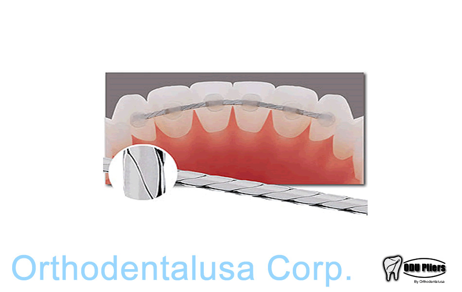 3-Strand Flat Lingual Retainer Wire - 010"x028" 60 inch spool SS ORTHODENTALUSA