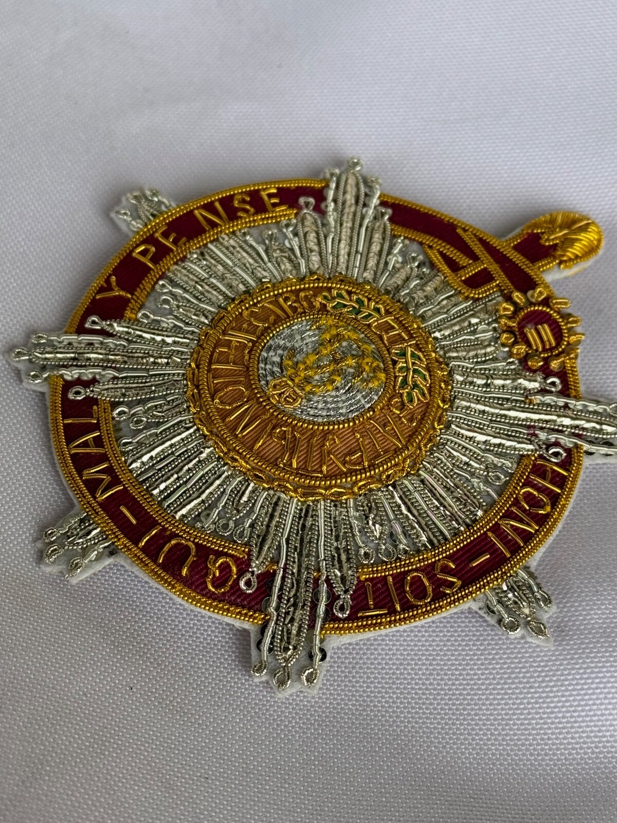 Imperial Order of St.Alexander combined British Embroidered star, replic 1850s