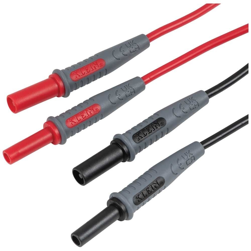 Klein Tools 69359 3' Lead Adapters - Red & Black New