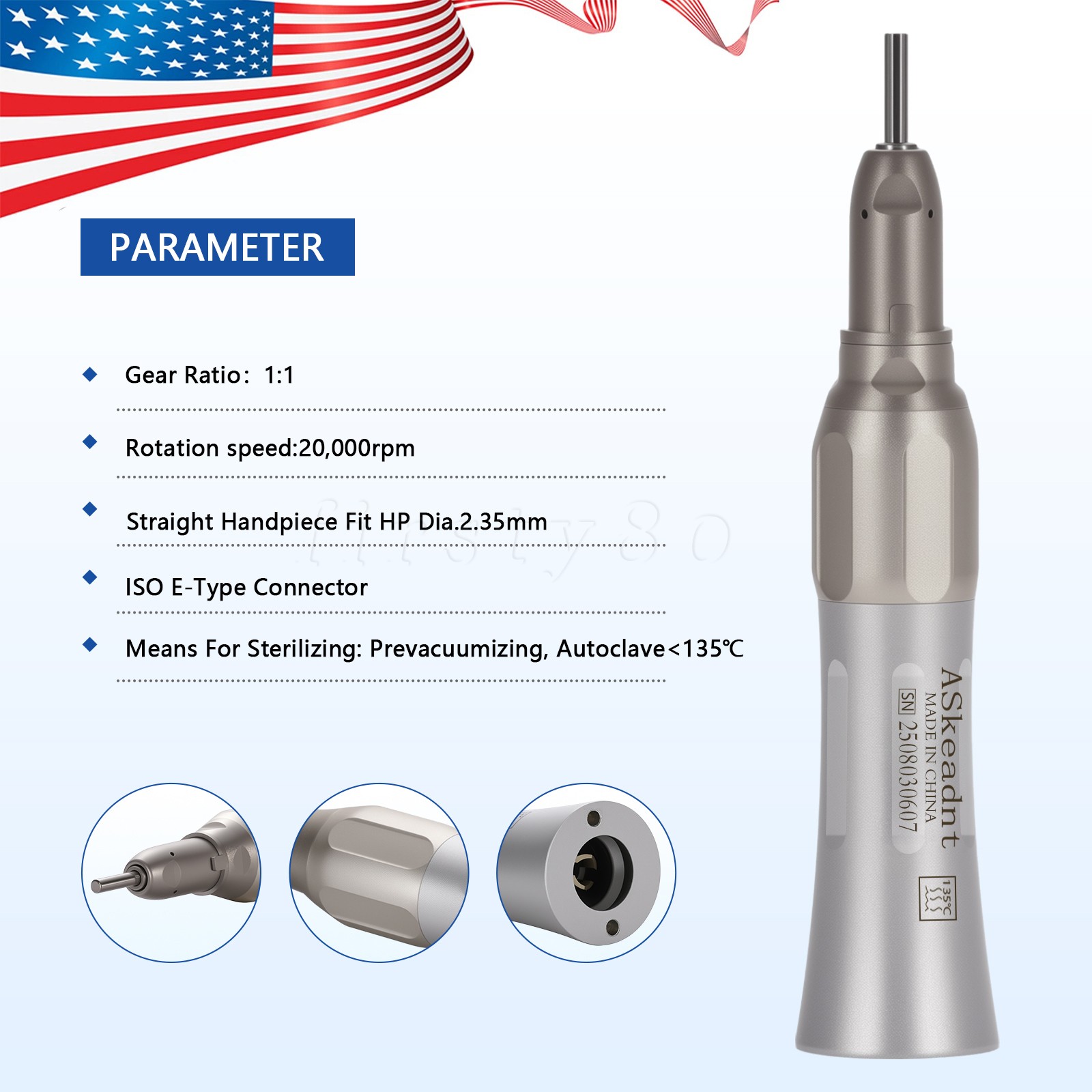 turbina LED pieza de mano alta baja velocidad 4/2HOLE High Low dental estilo NSK