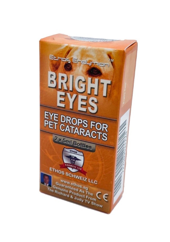 Dog Eye Drops for Cataracts Ethos Pets Bright Eyes 1 x Box 10ml FREE POSTAGE