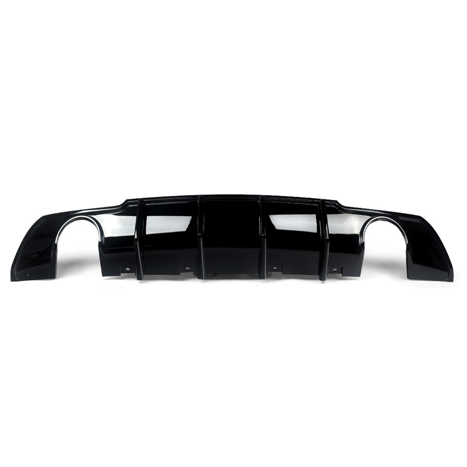 For 2015-2023 Chrysler 300 SRT Bumper Lip Gloss Black Dual Exhaust Rear Diffuser