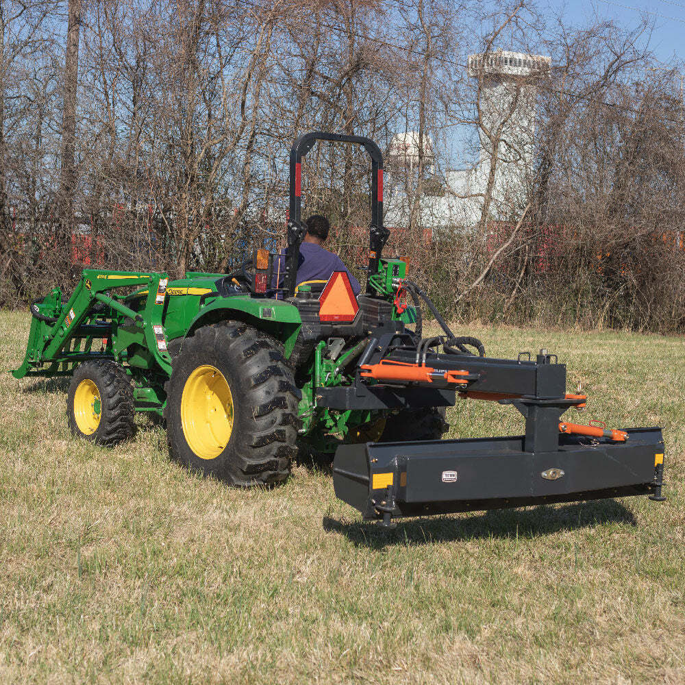 Titan Attachments 3 Point Hydraulic 6-Way 93" Rear Blade, Fits Cat 1 & 2 Tractor