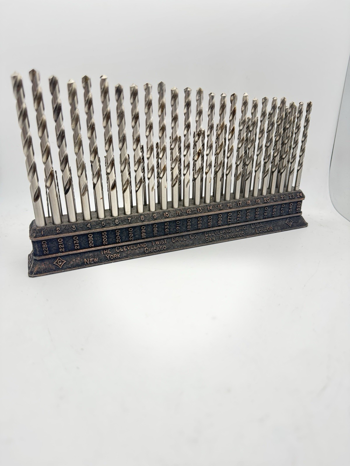 Vintage Cleveland Twist Drill Co #1-#60 COMPLETE with Index stand USA