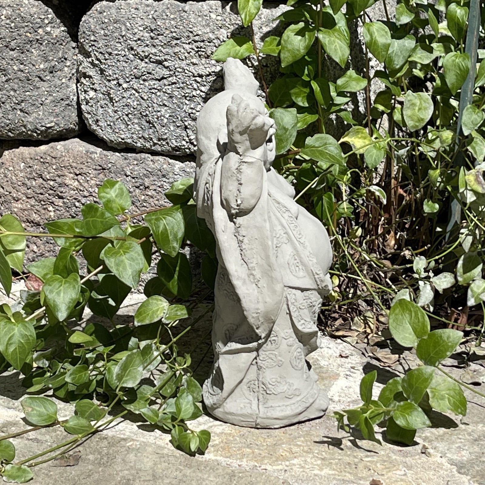 Hotei Buddha Statue Cement Concrete Stone Outdoor Garden Decor