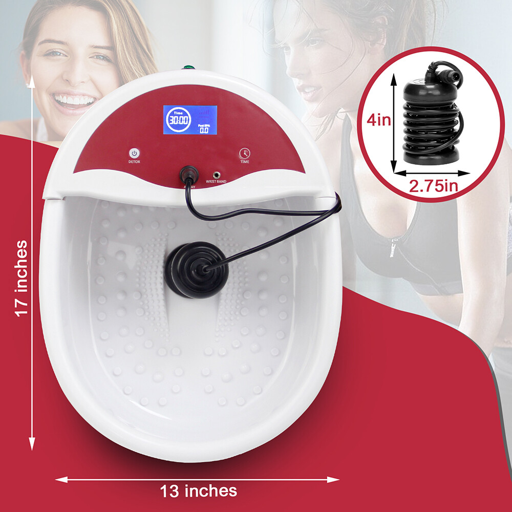 Ionic Foot Spa Bath Detox Cleanse Machine with Basin Tub ,2023 Upgrade Vesion