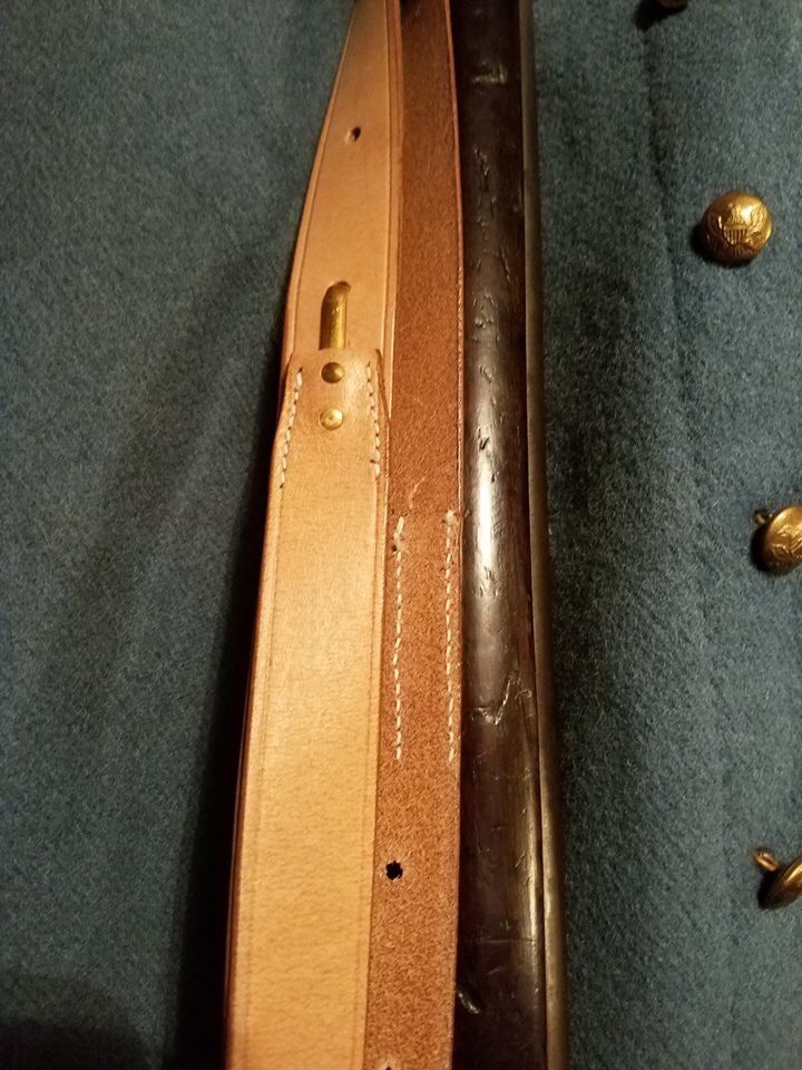 M1866 Leather Two-Piece Sling for 1866 and later Trapdoor Springfield Rifles