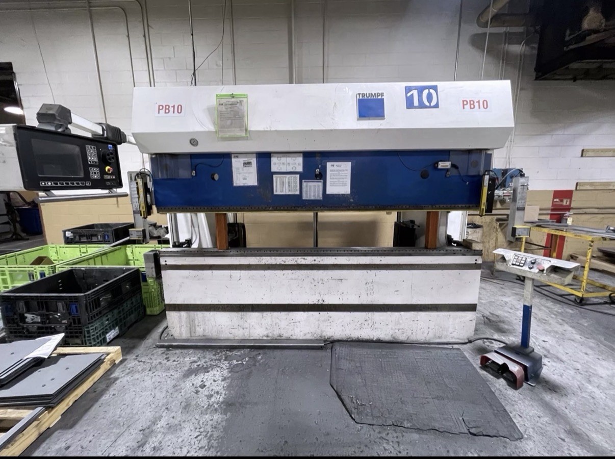 Trumpf TrumaBend V130 143 Ton x 10' Hydraulic Press Brake 460V 3PH CNC Backgauge