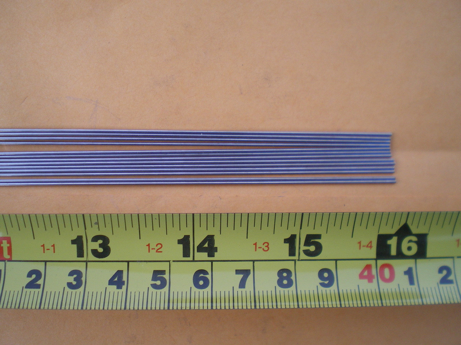 50 STAINLESS STEEL STRAIGHT LURE SHAFT WIRE FORM 0.045 X 16 INCHES LONG