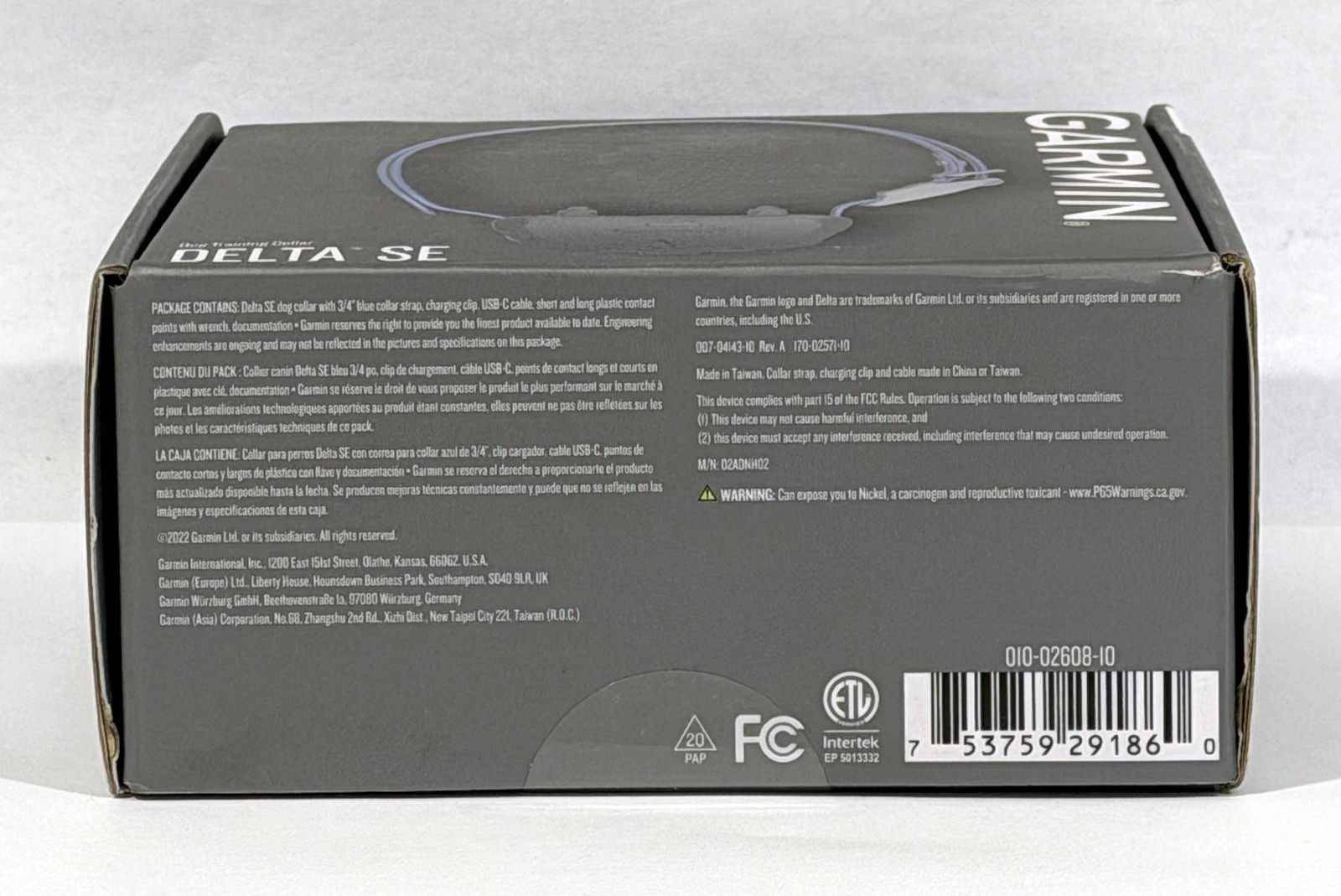 Garmin Delta SE Dog Training Collar Only with Blue Collar (010-02608-10)