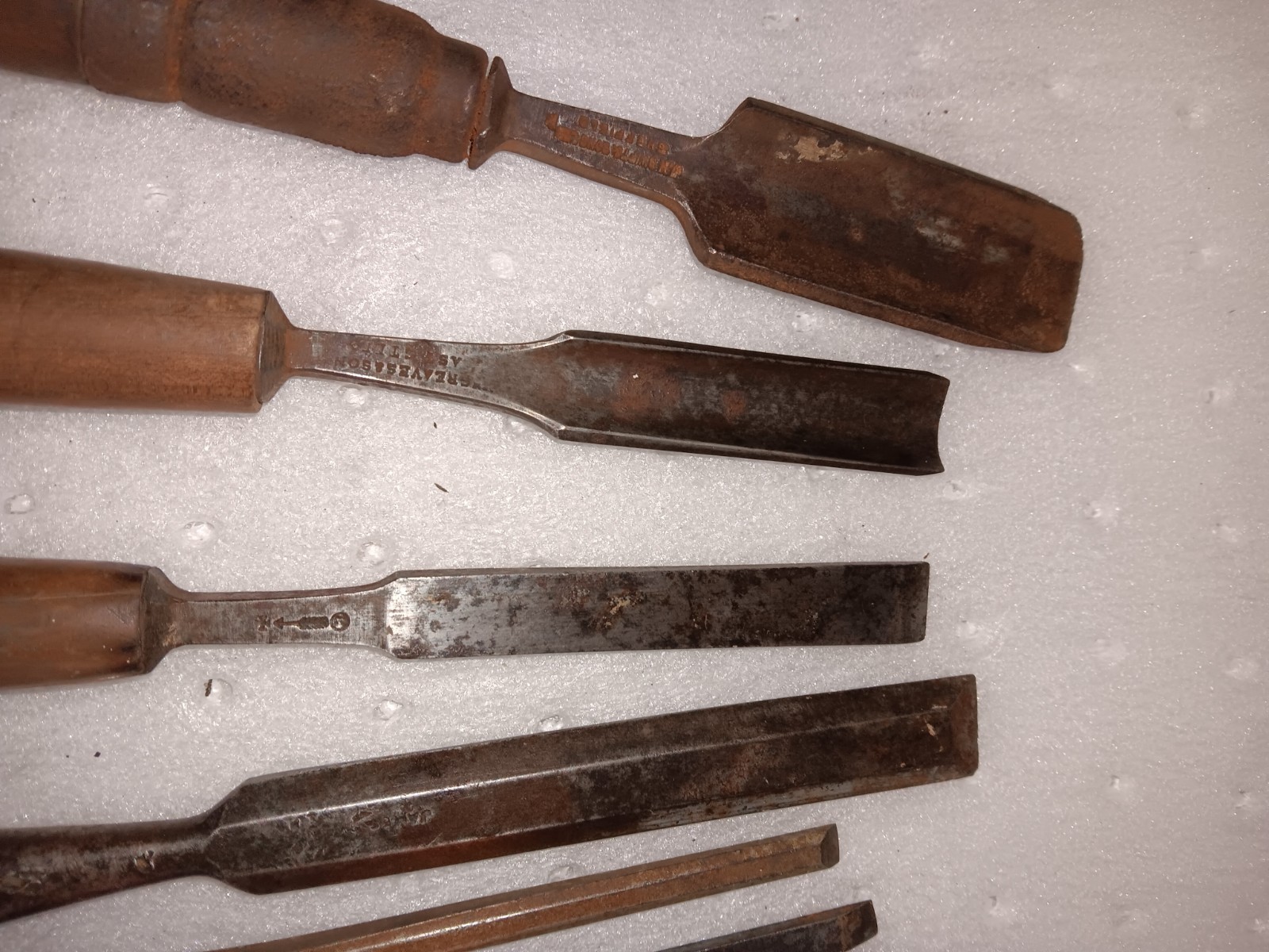 Lot of 12 Vintage Chisels Greaves ,Simmons ,Buck, J H Swift