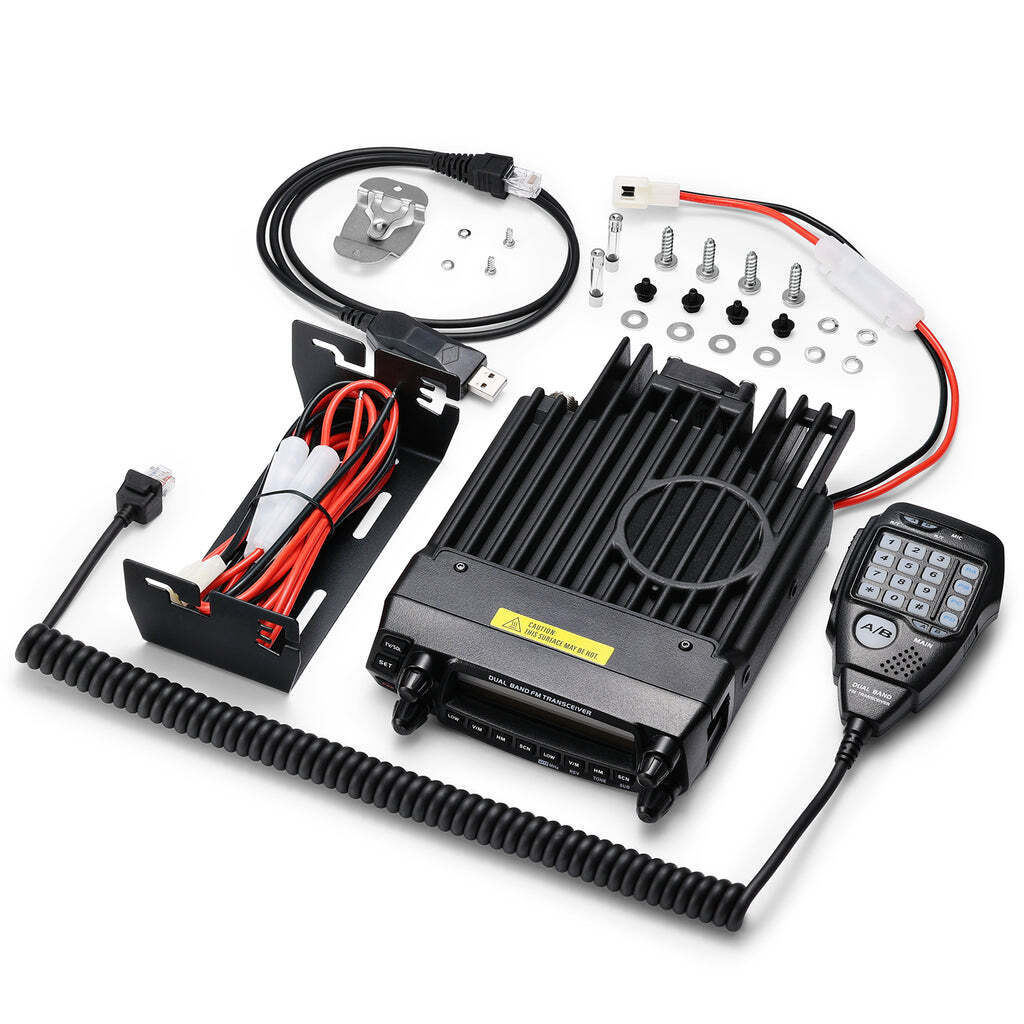 Radioddity DB50 Dual Band Mobile Radio | 50W | Large LCD Display