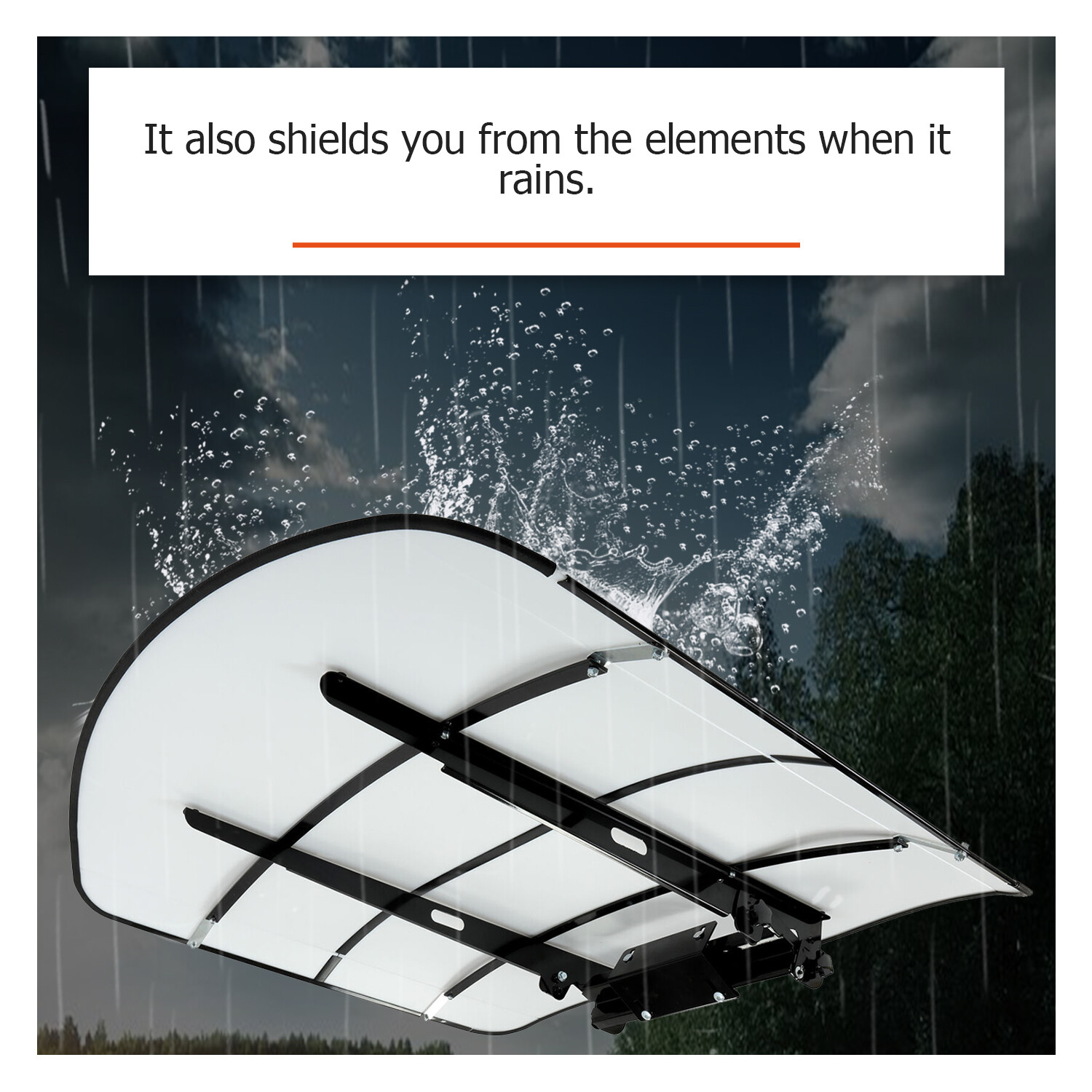 Tuff Top Tractor & Mower Canopy 48" X 52" For 2" x 2" or 2" x 3" ROPS -White